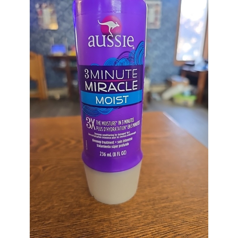 Aussie 3 Minute Miracle Moist Deep Conditioner, 8 fl oz, With Avocado & Jojoba